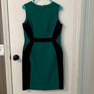 Green/ Black Nine West Sleeveless Dress Size 8